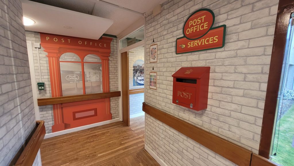 Post office and wall post box