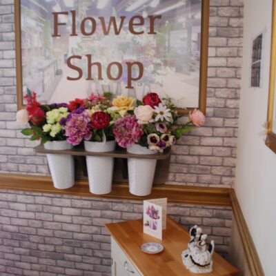 flower shop mural